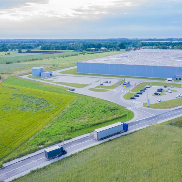 Aerial,View,Of,Goods,Warehouse.,Logistics,Center,In,Industrial,City